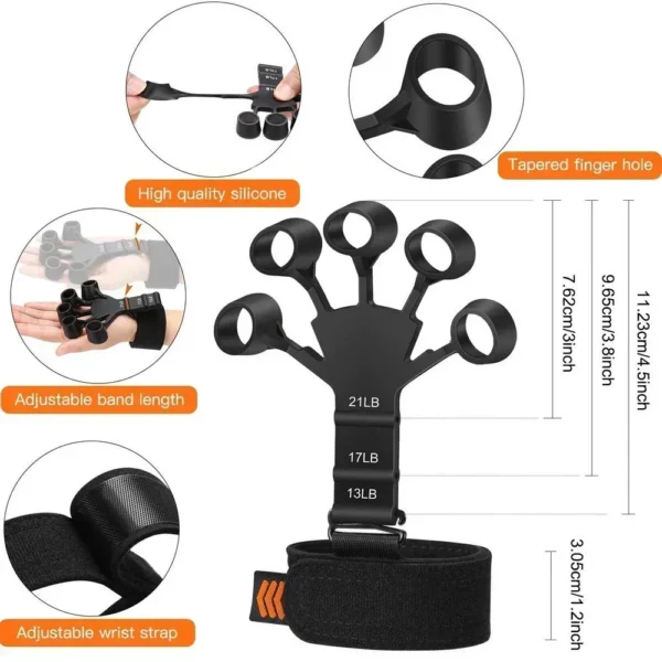 6th Level Hand Grip Strengthener for Guitar Training